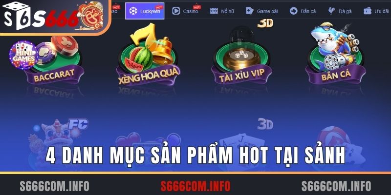 4 danh mục sản phẩm hot tại sảnh