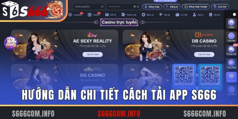 Hướng dẫn chi tiết cách tải app S666